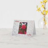 Peace Christmas Card 2 Kaart (Gele Bloem)