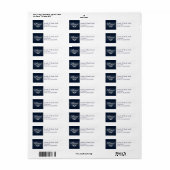 Peace Christmas Wenskaart Label Stickers (Full Sheet)