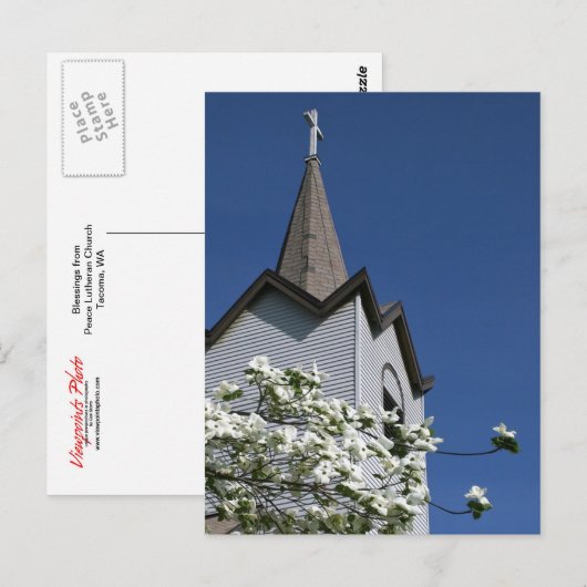 Peace Church Post Card Briefkaart (Voorkant / Achterkant)