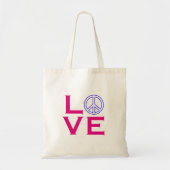 Peace Cirkelsymbool-liefde Tote Bag (Voorkant)