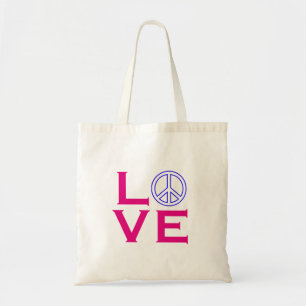 Peace Cirkelsymbool-liefde Tote Bag