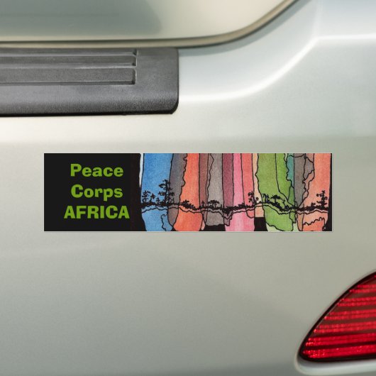 Peace Corps Africa Bumpersticker (Op auto)