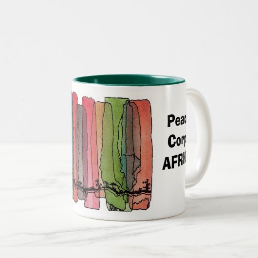 Peace Corps Africa Mok (Voorkant rechts)