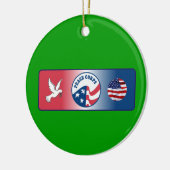 Peace Corps Dove Custom Keramisch Ornament (Links)