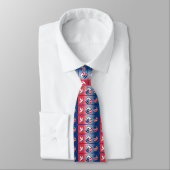 Peace Corps Dove Shield Tiled Necktie Stropdas (Gebonden)