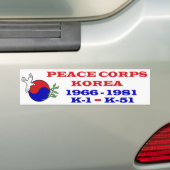 Peace Corps Korea Bumpersticker (Op auto)