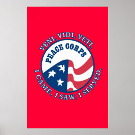 Peace Corps Logo VVV-Poster Poster