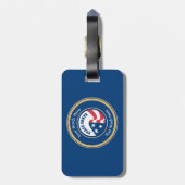 Peace Corps Universal Rope Shield Bagagelabel (Achterkant verticaal)