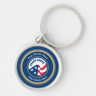 Peace Corps Universal Rope Shield Sleutelhanger