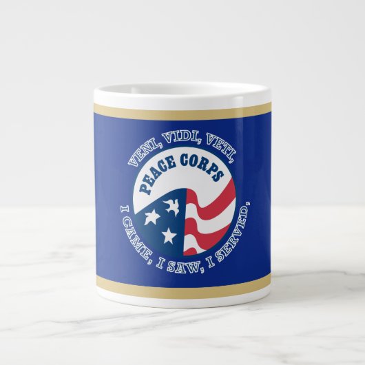 Peace Corps VV Shield Grote Koffiekop (Voorkant)
