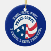Peace Corps VV Shield Keramisch Ornament (Voorkant)