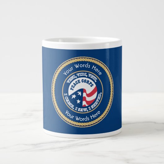 Peace Corps VV Universal Shield Grote Koffiekop (Voorkant)