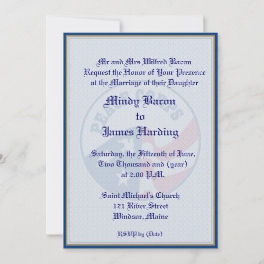 Peace Corps Weddenschap Kaart (Achterkant)