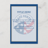 Peace Corps Wedding Insert Kaart (Voorkant)