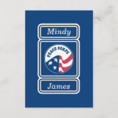 Peace Corps Wedding Insert Kaart (Achterkant)