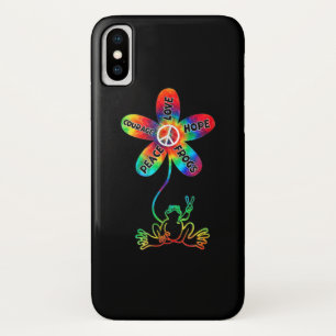 Peace Courage Love Hope Frogs Hippie Case-Mate iPhone Case