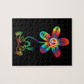 Peace Courage Love Hope Frogs Hippie Legpuzzel (Horizontaal)