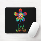 Peace Courage Love Hope Frogs Hippie Muismat (Met muis)