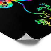 Peace Courage Love Hope Frogs Hippie Poster (Hoek)