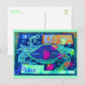 Peace Crab Collage Briefkaart (Voorkant / Achterkant)