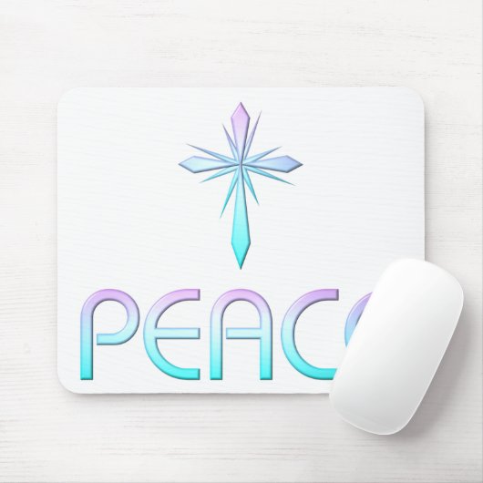 Peace Cross Christelijk Muismat (Met muis)