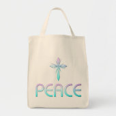 Peace Cross Christelijk Tote Bag (Voorkant)