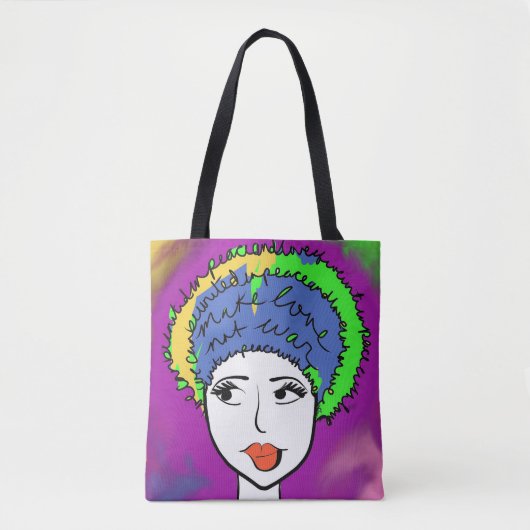 Peace Crown Canvas-tassen Tote Bag (Voorkant)