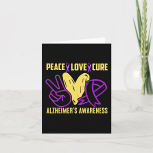 Peace Cure Liefde Alzheimer's Awareness Kaart