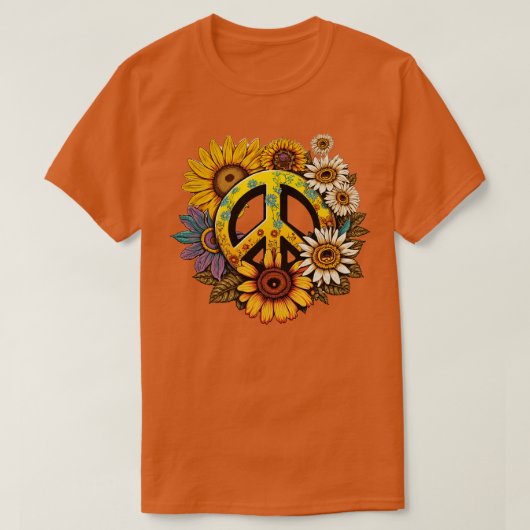 Peace Daisy 14 T-shirt (Design voorkant)