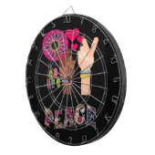 Peace Dart Board Dartbord (Voorkant Rechts)