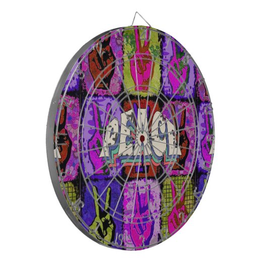 Peace Dart Board Dartbord (Voorkant Links)