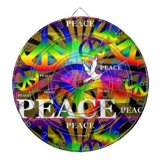 Peace Dartbord (Voorkant)