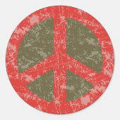 Peace de Resistance Ronde Sticker (Voorkant)