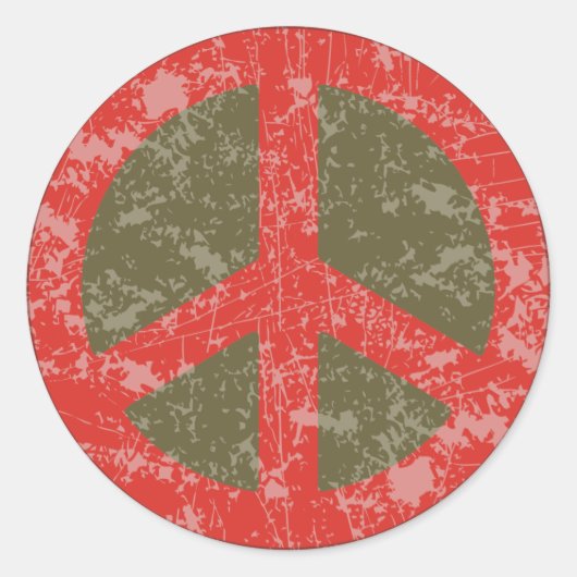 Peace de Resistance Ronde Sticker (Voorkant)