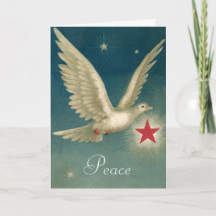 Peace Dode met de Douane van het Ster Kerstfeestda Feestdagen Kaart