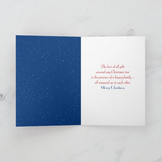 Peace Dode met ster kerstboom Feestdagen Kaart (Binnen)