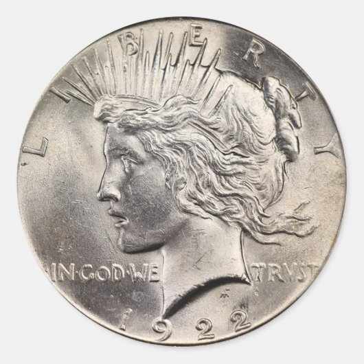 Peace Dollar Sticker Set (Voorkant)