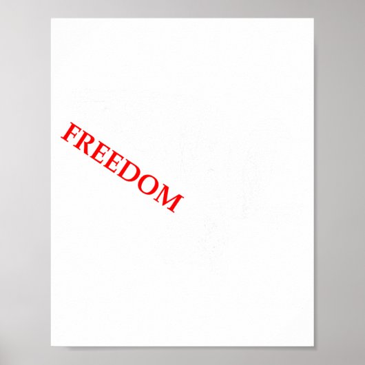 Peace Dom White Dove Says Dom Usa Red Dom Saying Poster (Voorkant)