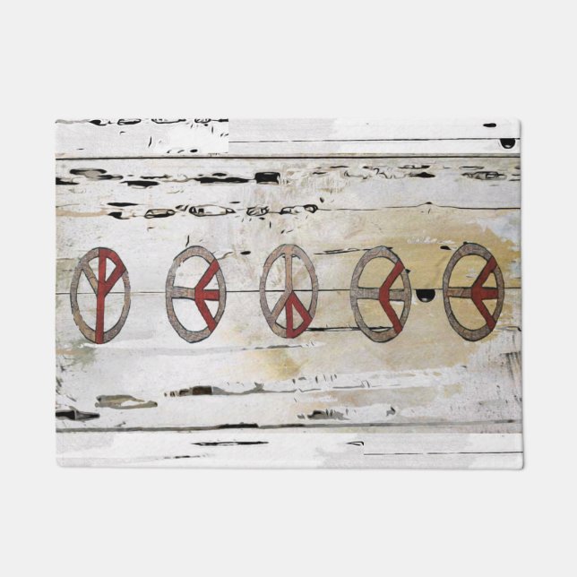 Peace Doormat Deurmat (Voorkant)