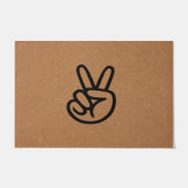 Peace Doormat, Peace Sign Welcome Mat (Voorkant)