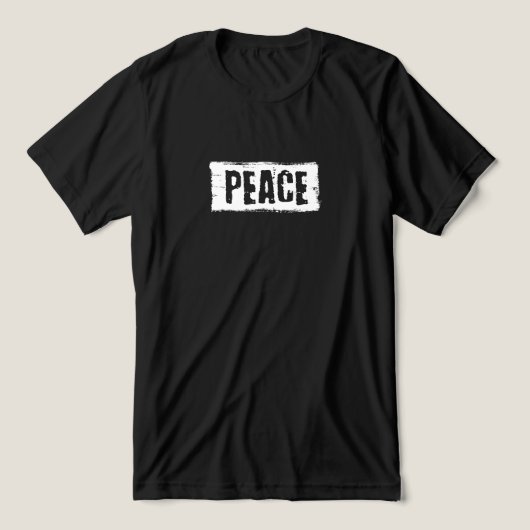 Peace Double Sided  Tri-Blend Shirt (Design voorkant)
