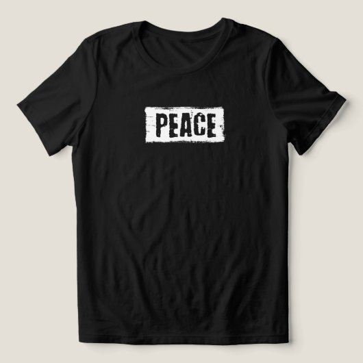 Peace Double Sided  Tri-Blend Shirt (Design voorkant)