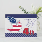 Peace Dove 4 juli | Gebeurtenis Kaart (Staand voorkant)