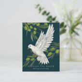 Peace Dove and Olive Branches Vakantie Briefkaart (Staand voorkant)