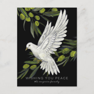 Peace Dove and Olive Branches Vakantie Briefkaart