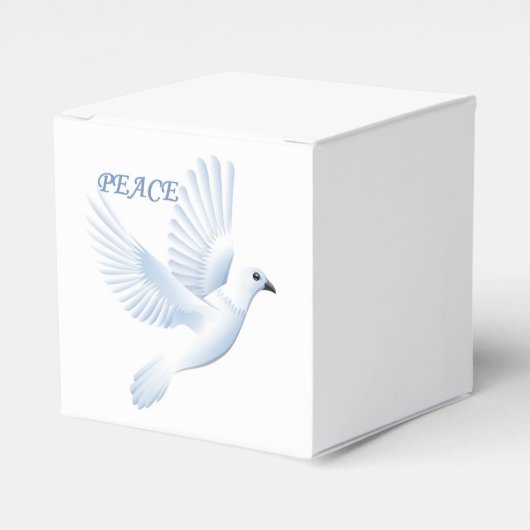 PEACE DOVE BEDANKDOOSJES (Voorkant Zijde)