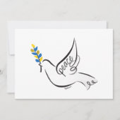 Peace Dove Bedankkaart (Voorkant)