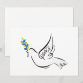 Peace Dove Bedankkaart (Voorkant / Achterkant)