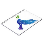 Peace Dove Bird Symbol Love Freedom Pigeon Notitieboek (Linkerzijde)