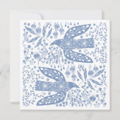 Peace Dove Blue Bird Notitiekaartje (Voorkant)